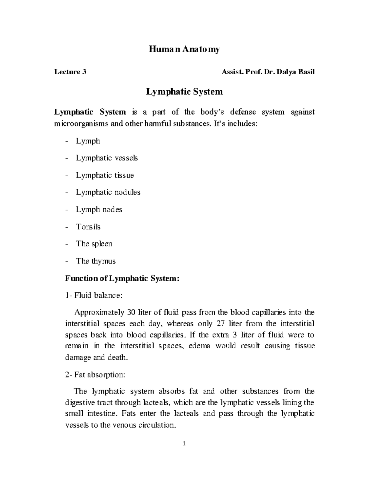 Lymphatic system - Easy to understand with all important points for ...