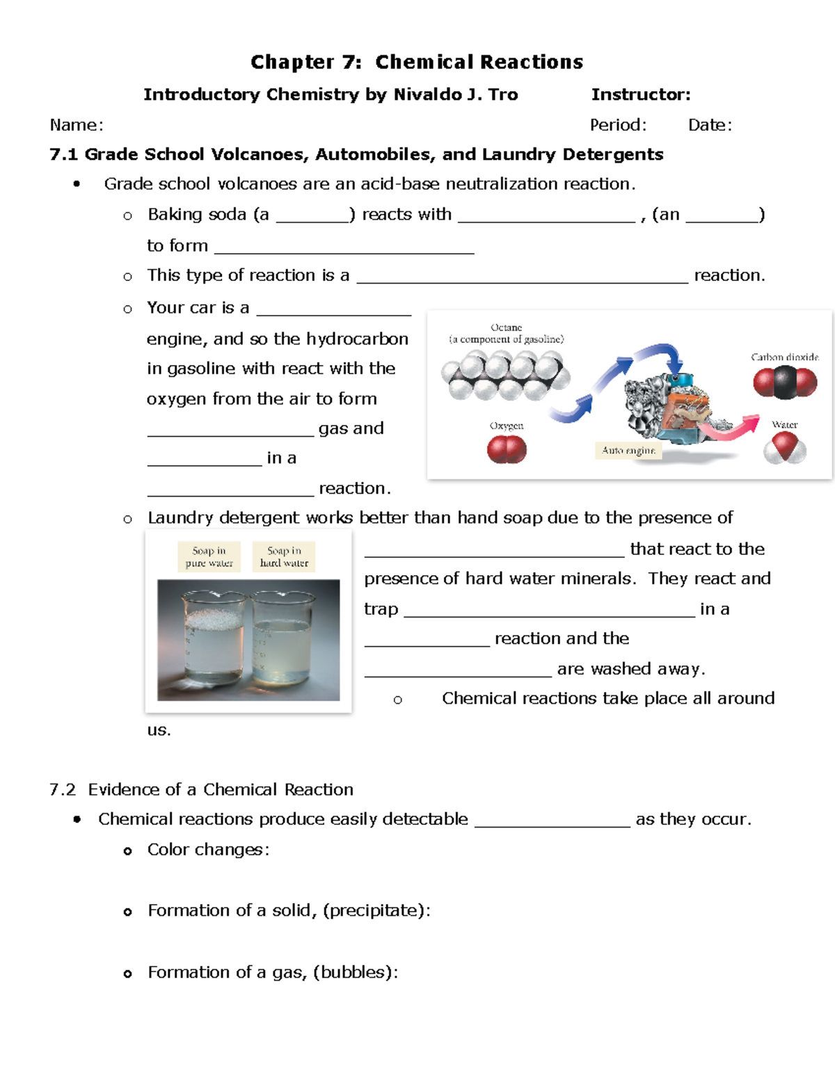 Tro Chapter 7 - Chapter 7: Chemical Reactions Introductory Chemistry by ...