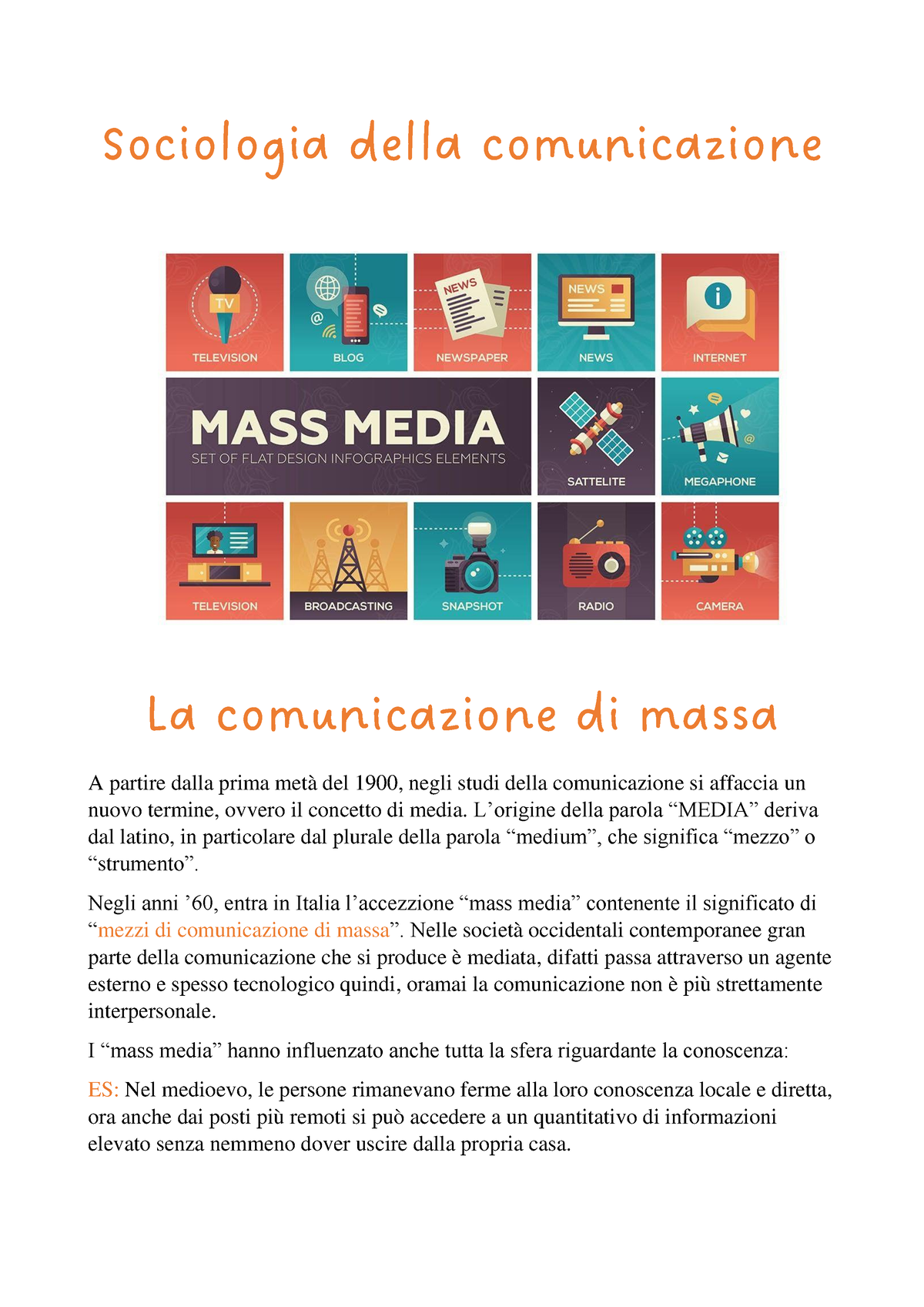 Sociologia Della Comunicazione La Comunicazione Di Massa Sociologia Della Comunicazione La 9907