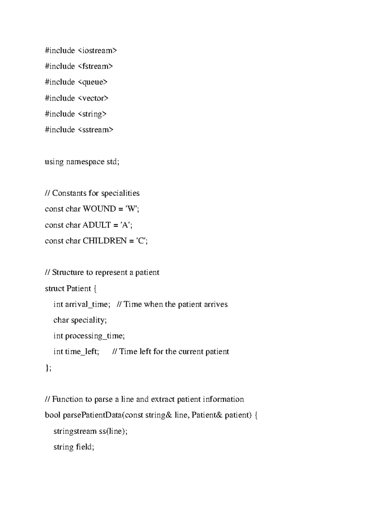 Nurse Adult Wound Child Cpp Queues - #include #include #include - Studocu