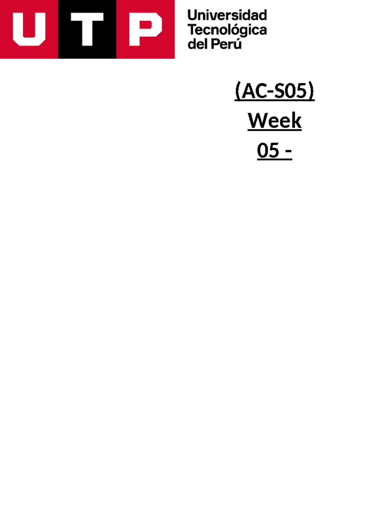 (AC-S05) Week 05 - Task Assignment - My old school days - Ingles IV ...