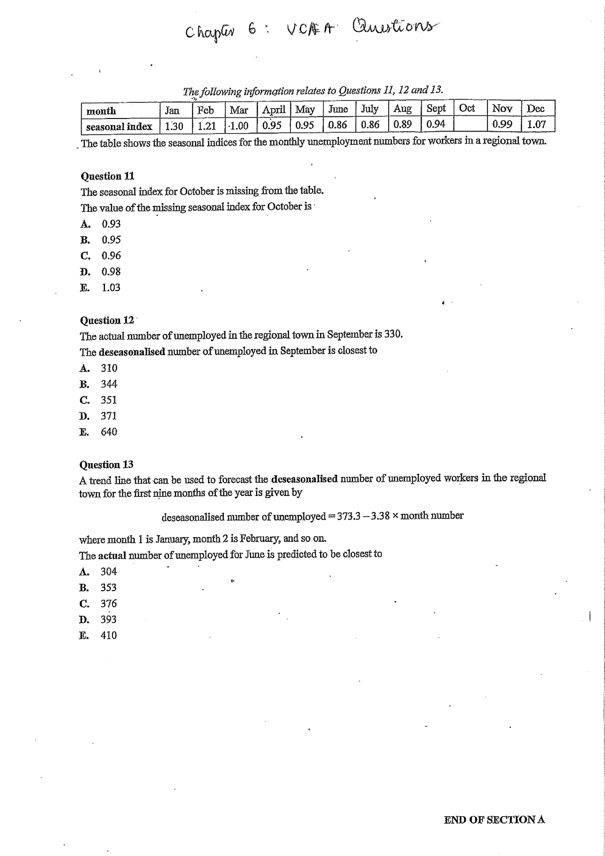 Chapter 6 VCAA Questions - ENG1005 - Studocu