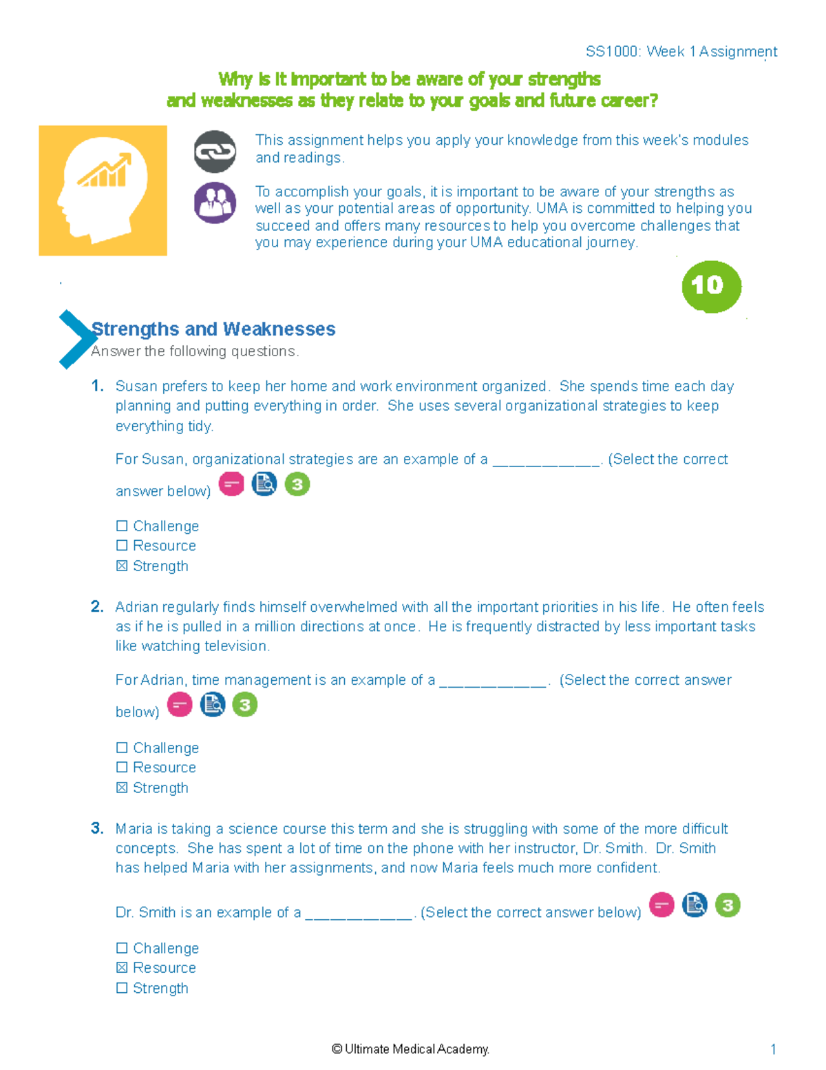 SS1000 Wk1 Maryg - Notes - Week 1 Assignment Why Is It Important To Be ...