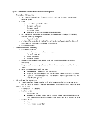 Astronomy Chapter 4 - The Solar System - Chapter 4 – the solar system ...