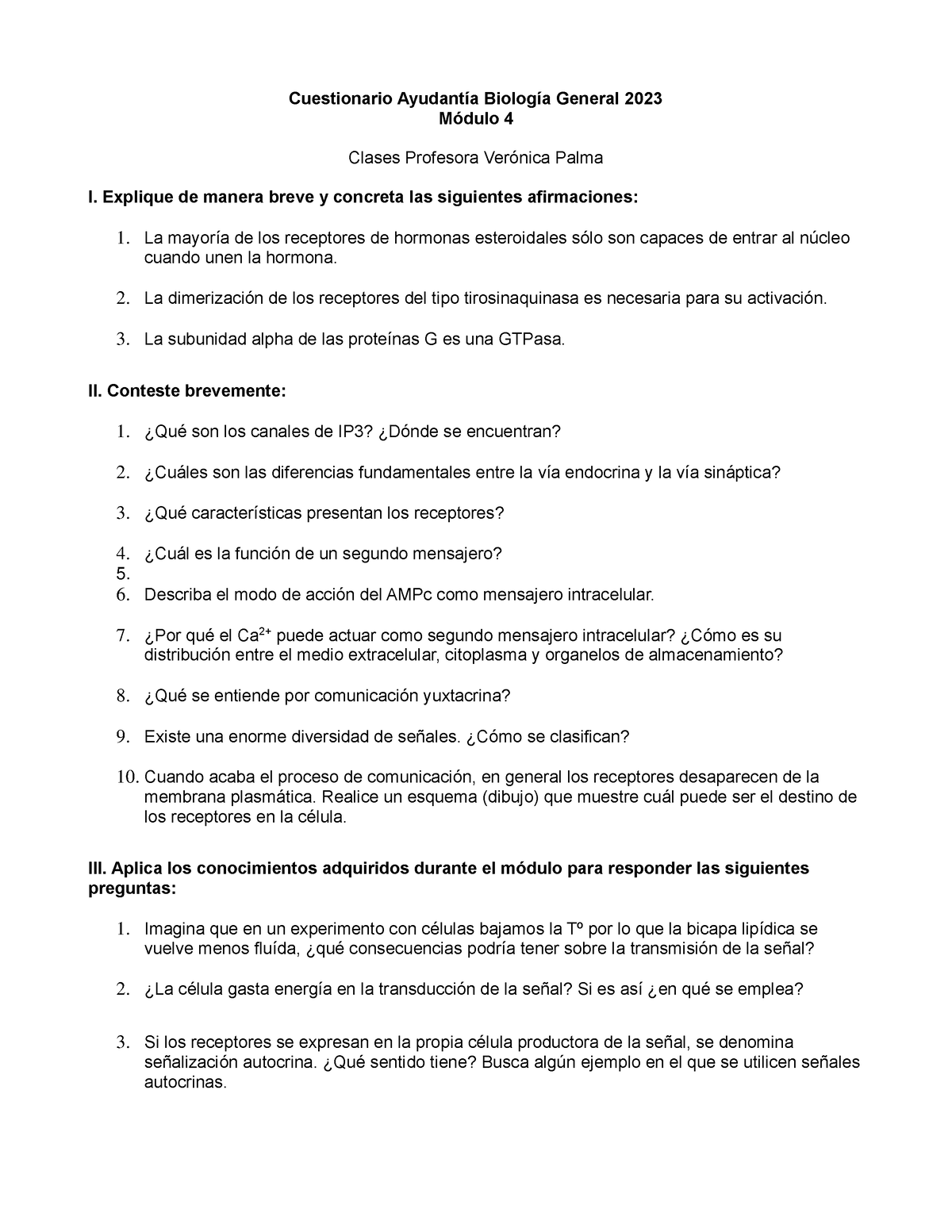 Cuestionario Ayudant A M Dulo 4 - Cuestionario Ayudantía Biología ...