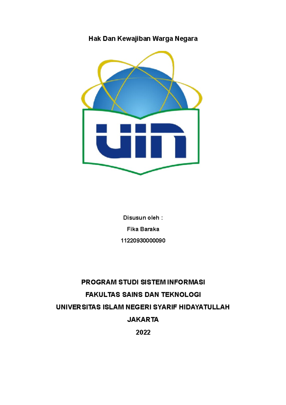 Hak Dan Kewajiban Warga Negara - Hak Dan Kewajiban Warga Negara Disusun ...