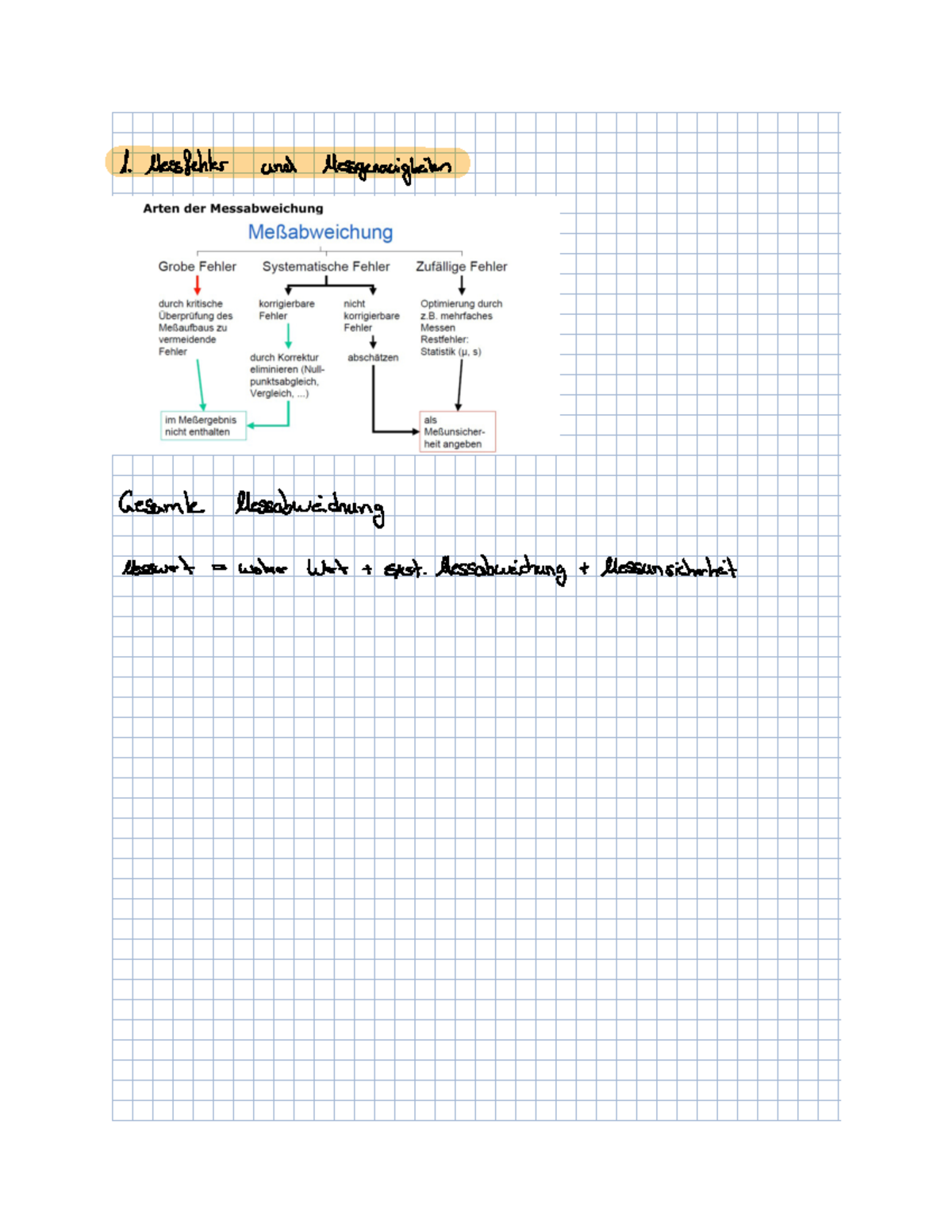 Seminaraufgaben 12,13,16,17,18,19,20 - 1 Messfehler ####### und ...