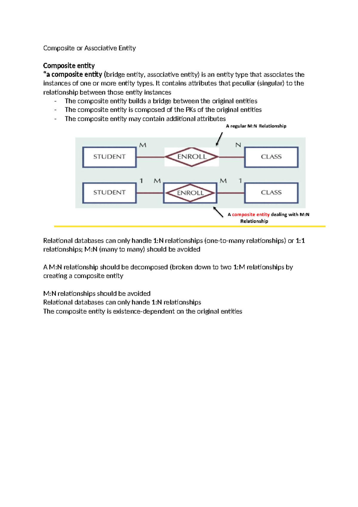 Composite or Associative Entity - Composite or Associative Entity ...