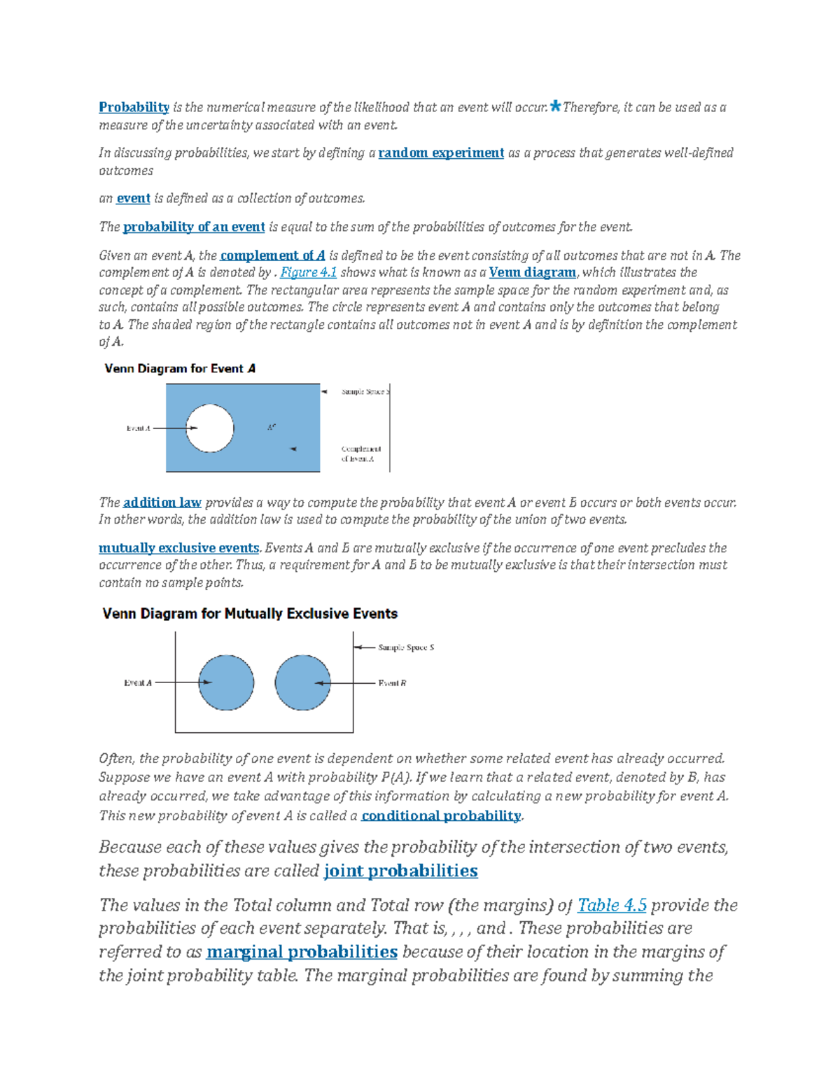 Isds 361B Notes - Probability Is The Numerical Measure Of The ...