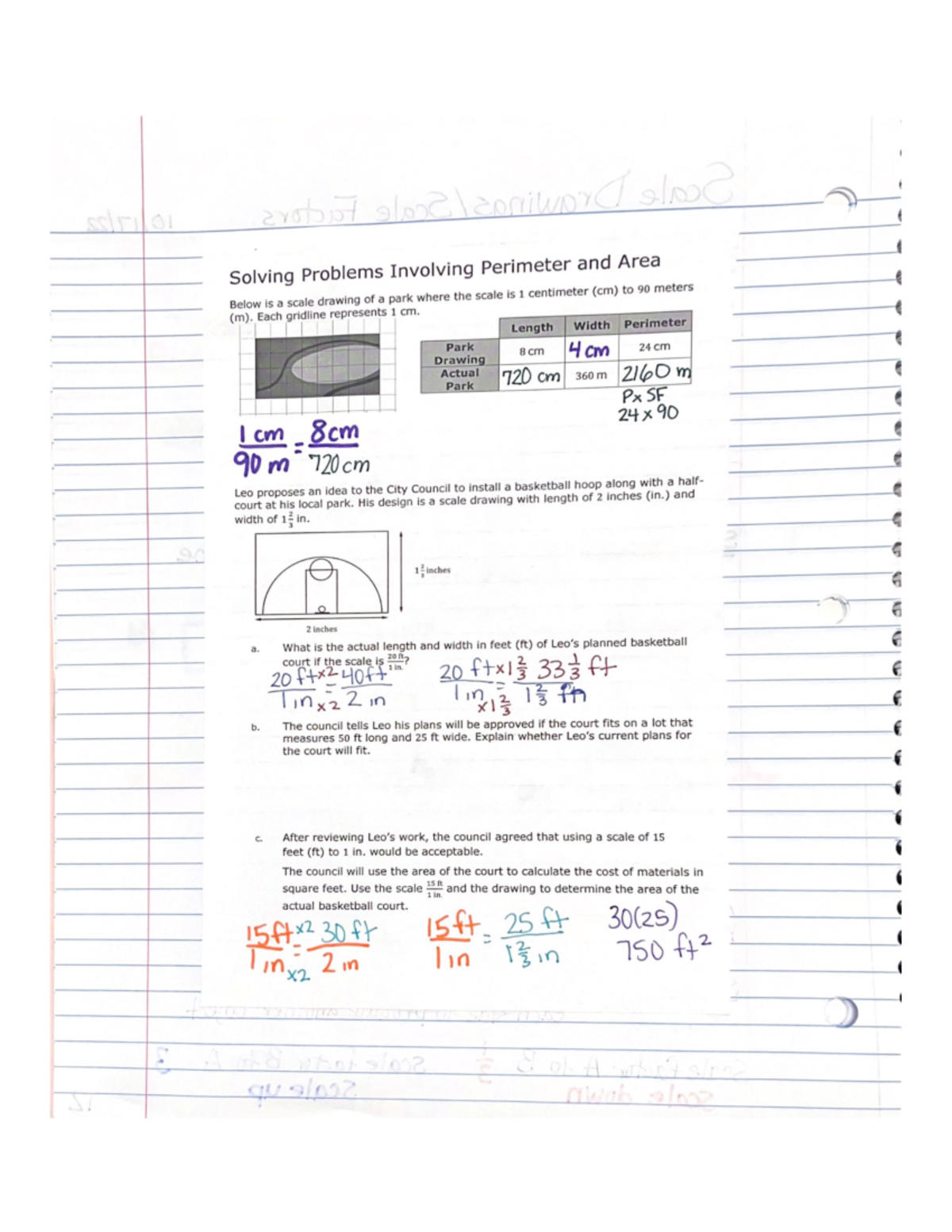 problem solving involving area and perimeter