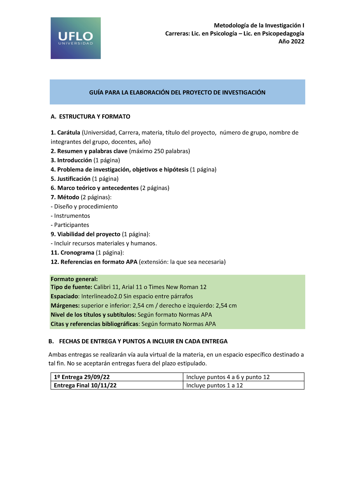 Guía Para La Elaboración Del Proyecto De Investigación - MetodologÌa De ...