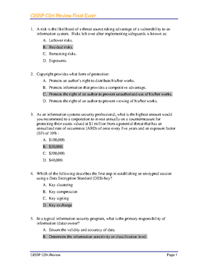 310264757 Information Security Questions and Answers - IV CSE – (VIII ...
