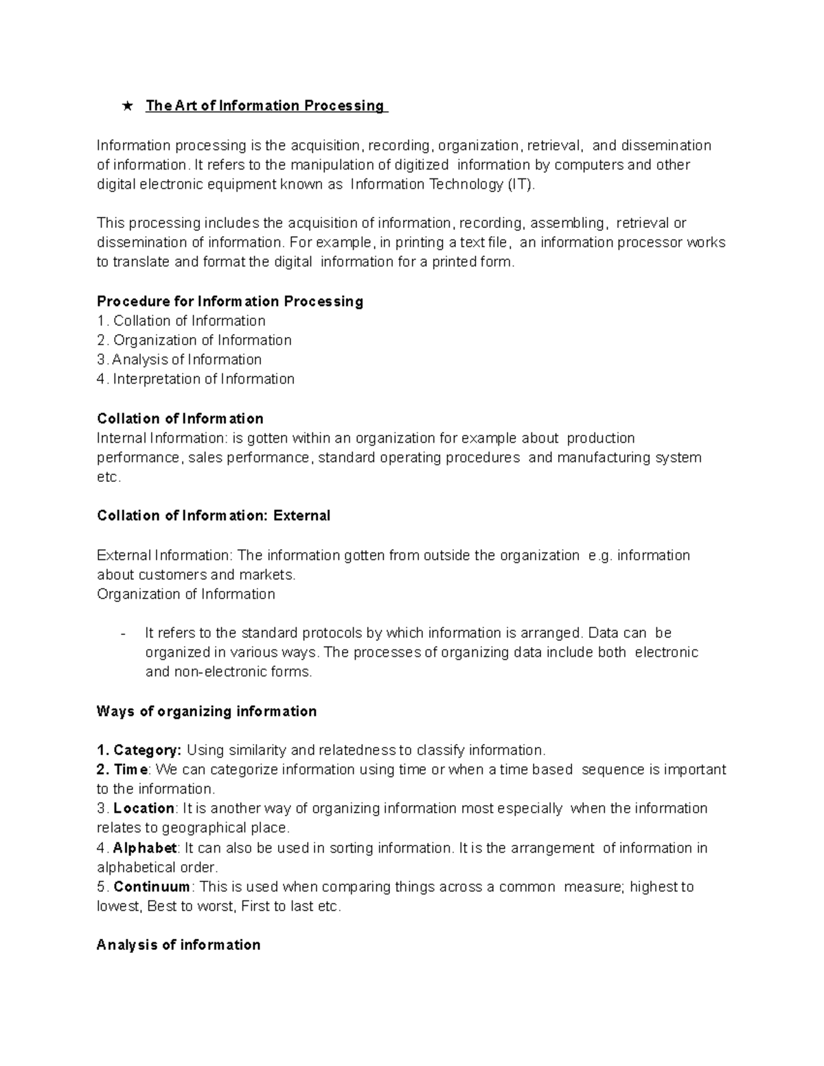 The Art of Information Process - ★ The Art of Information Processing ...