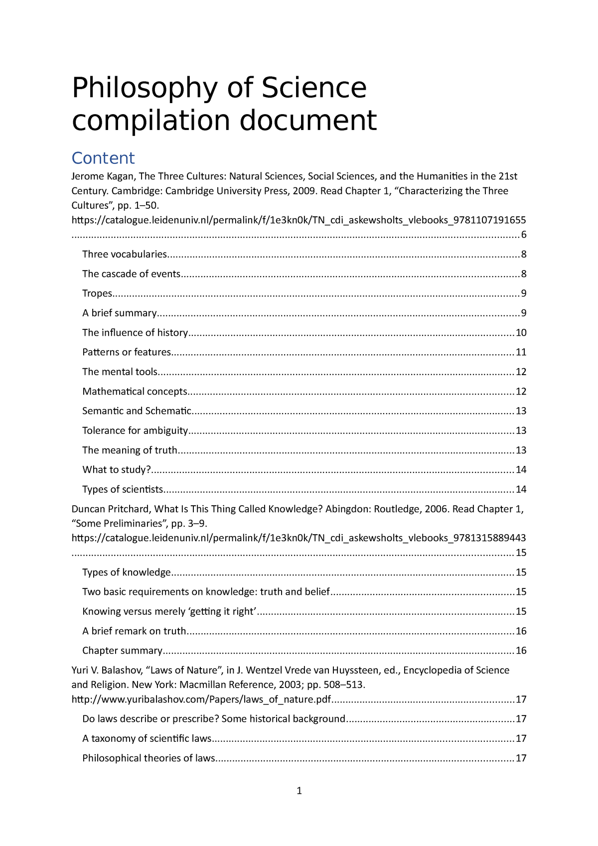 literature review philosophy of science