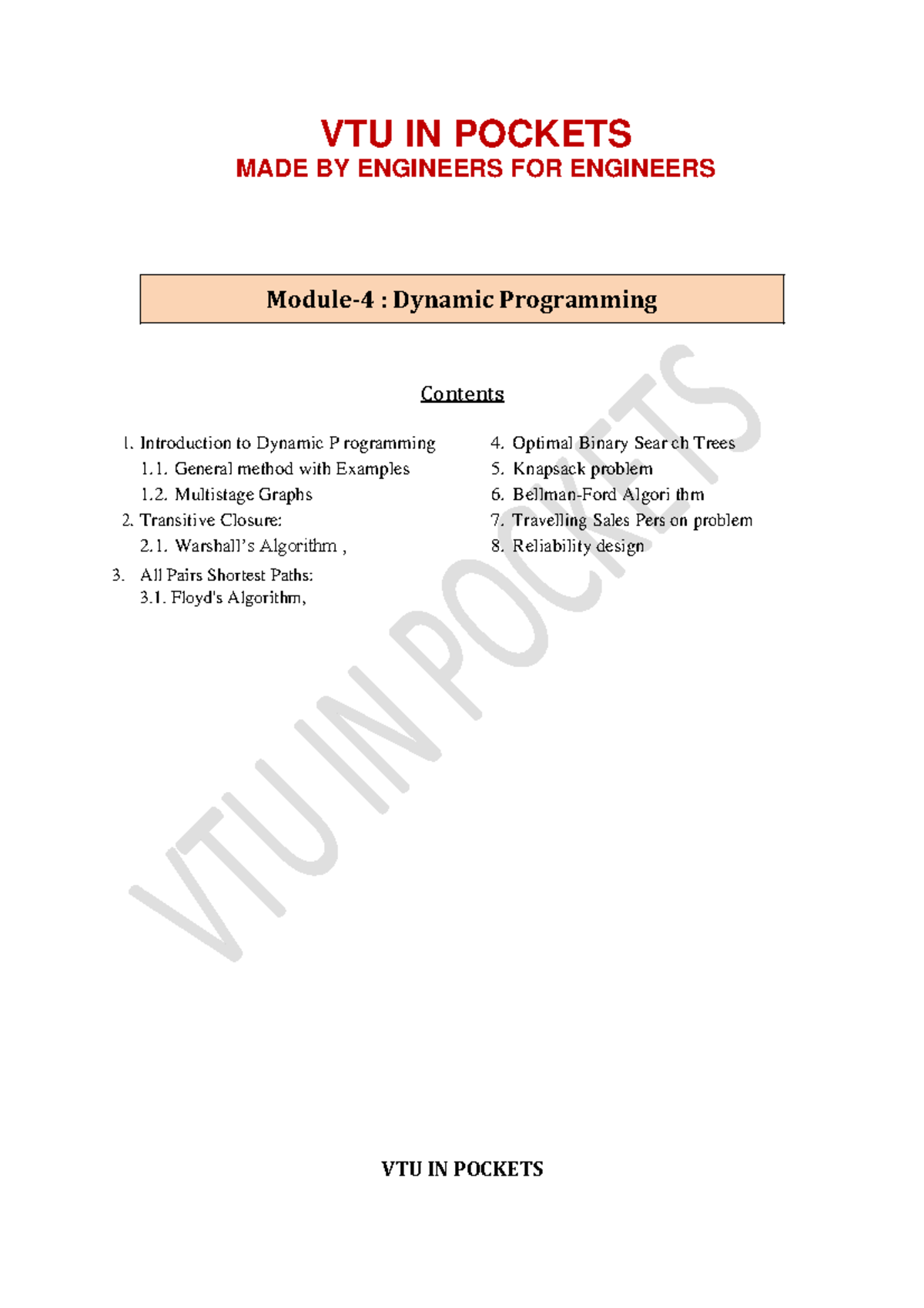 DAA-Module-4 - Notes - VTU IN POCKETS MADE BY ENGINEERS FOR ENGINEERS ...