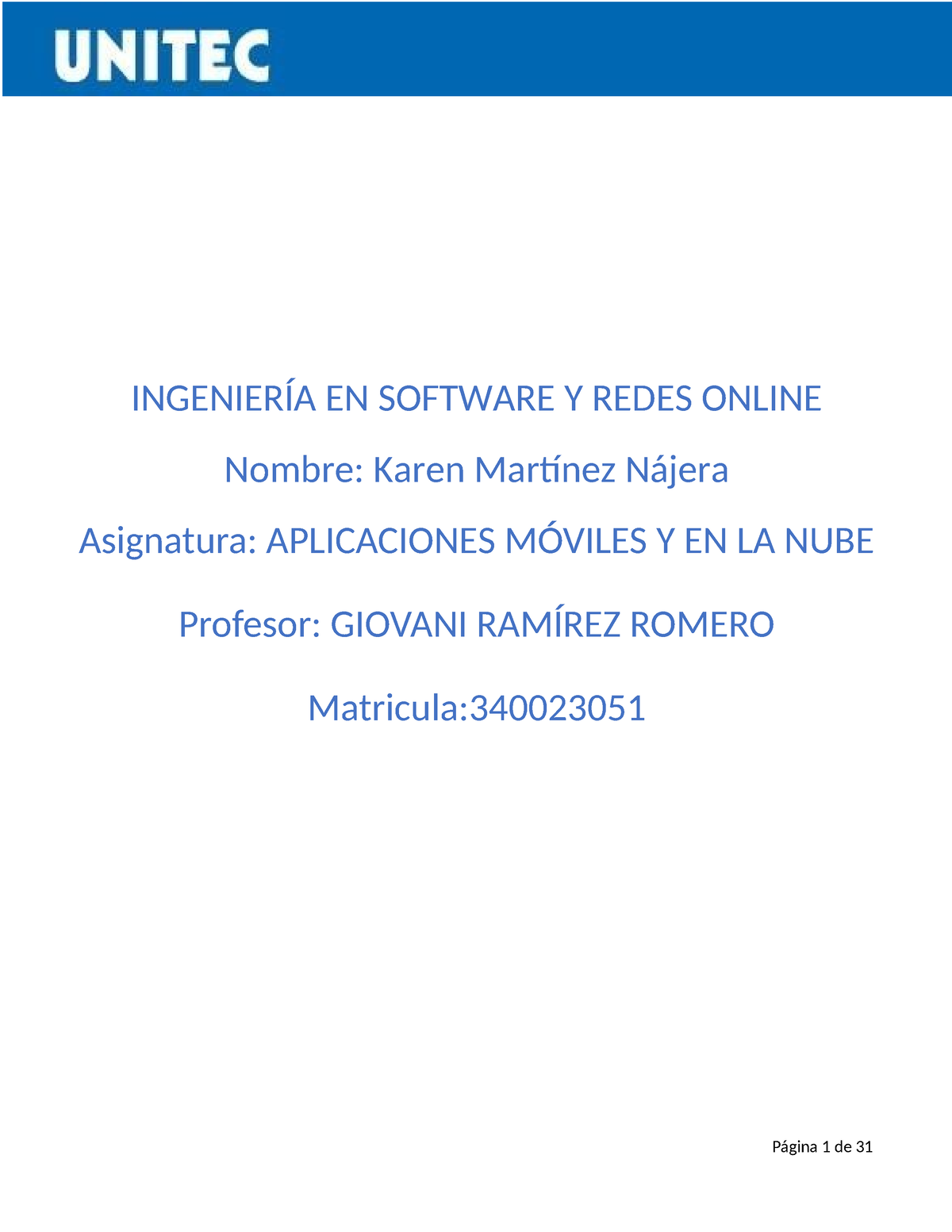 Karen Martinez Entregable 2am - IngenierÍa En Software Y Redes Online 