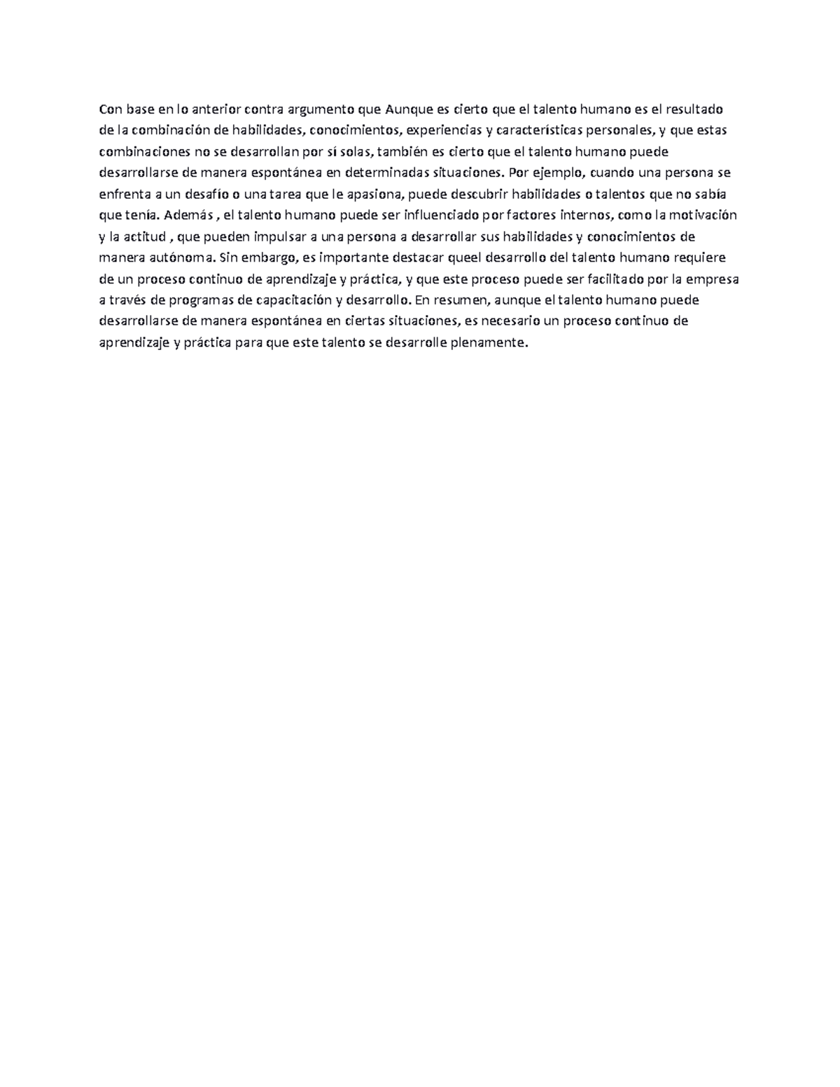 Refutacion yuber - Joder macho tremendo hp - Con base en lo anterior ...