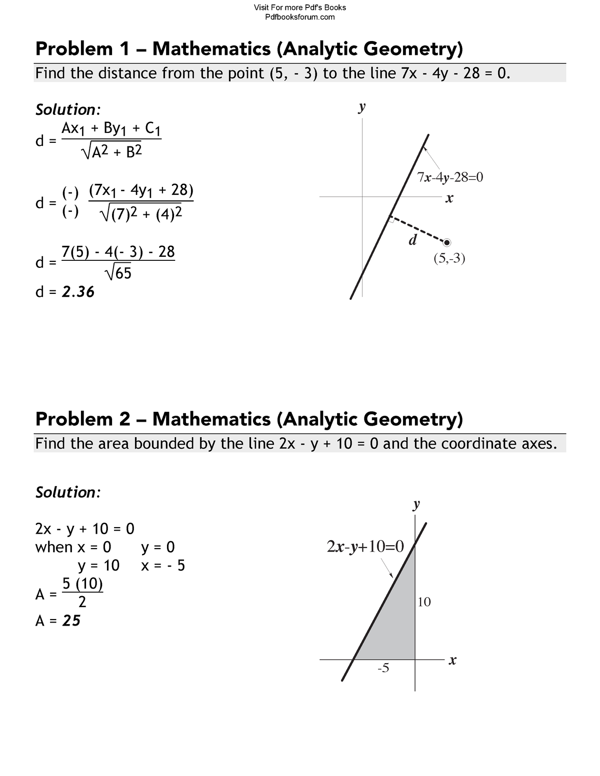 analytic-geometry-problems-with-solutions-problem-1-mathematics