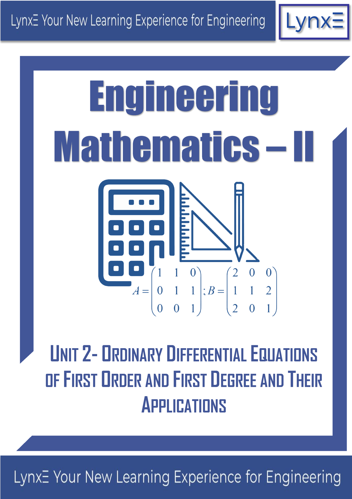 BATU M2 Unit 2 Ordinary Differential Equations Of First Order And ...