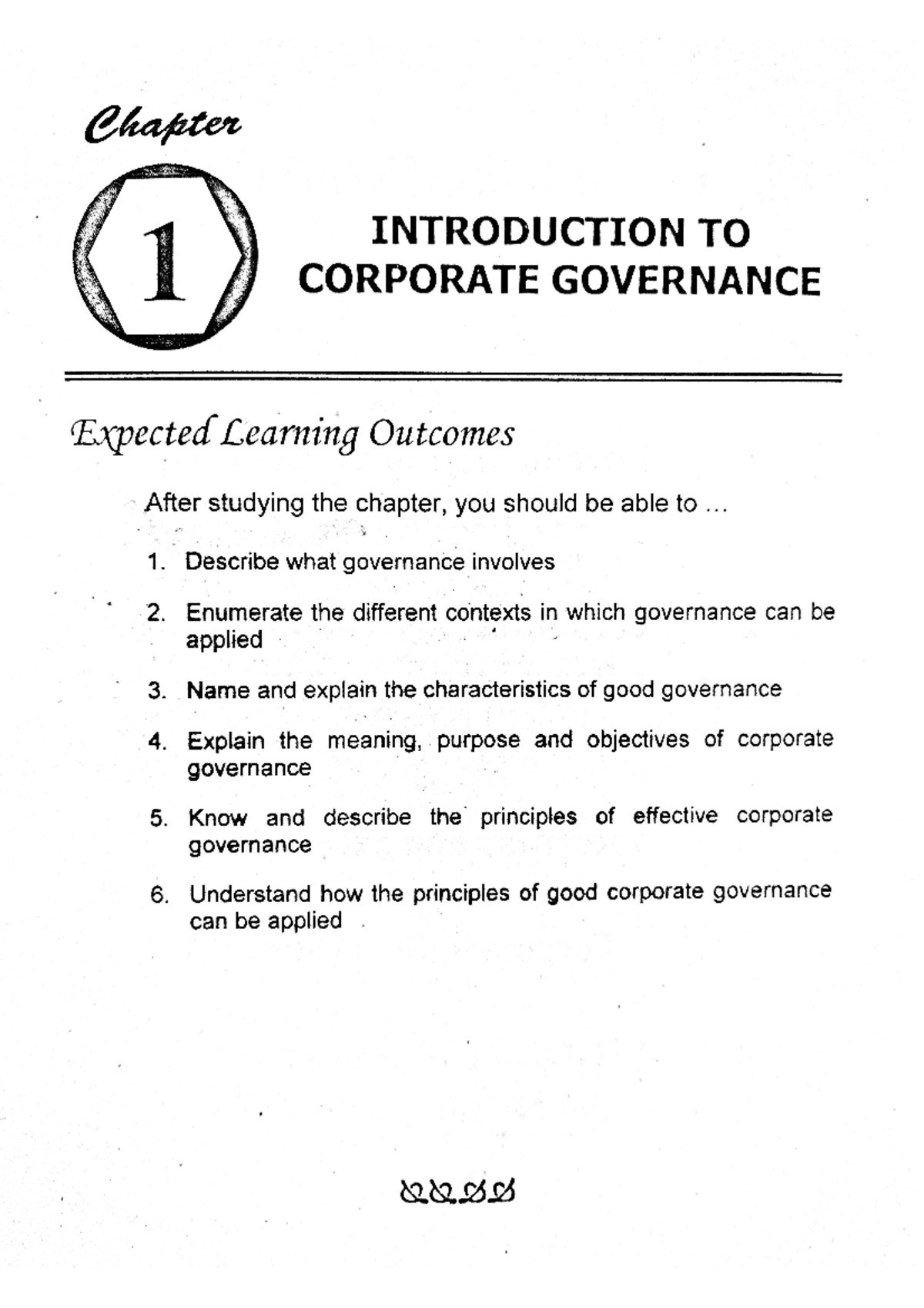 Chap 1 - Introduction to Corporate Governance - Corporate Law - Studocu