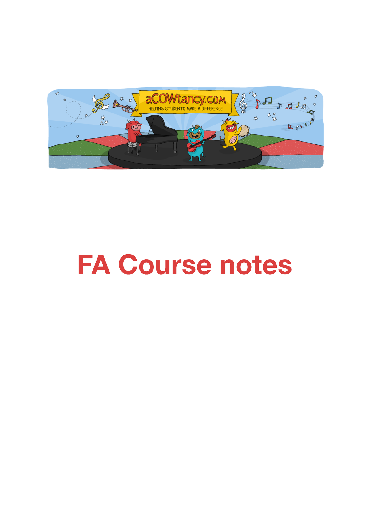 ACCA FA F3 THE Acowtancy Pdf - FA Course Notes Syllabus A: The Context ...