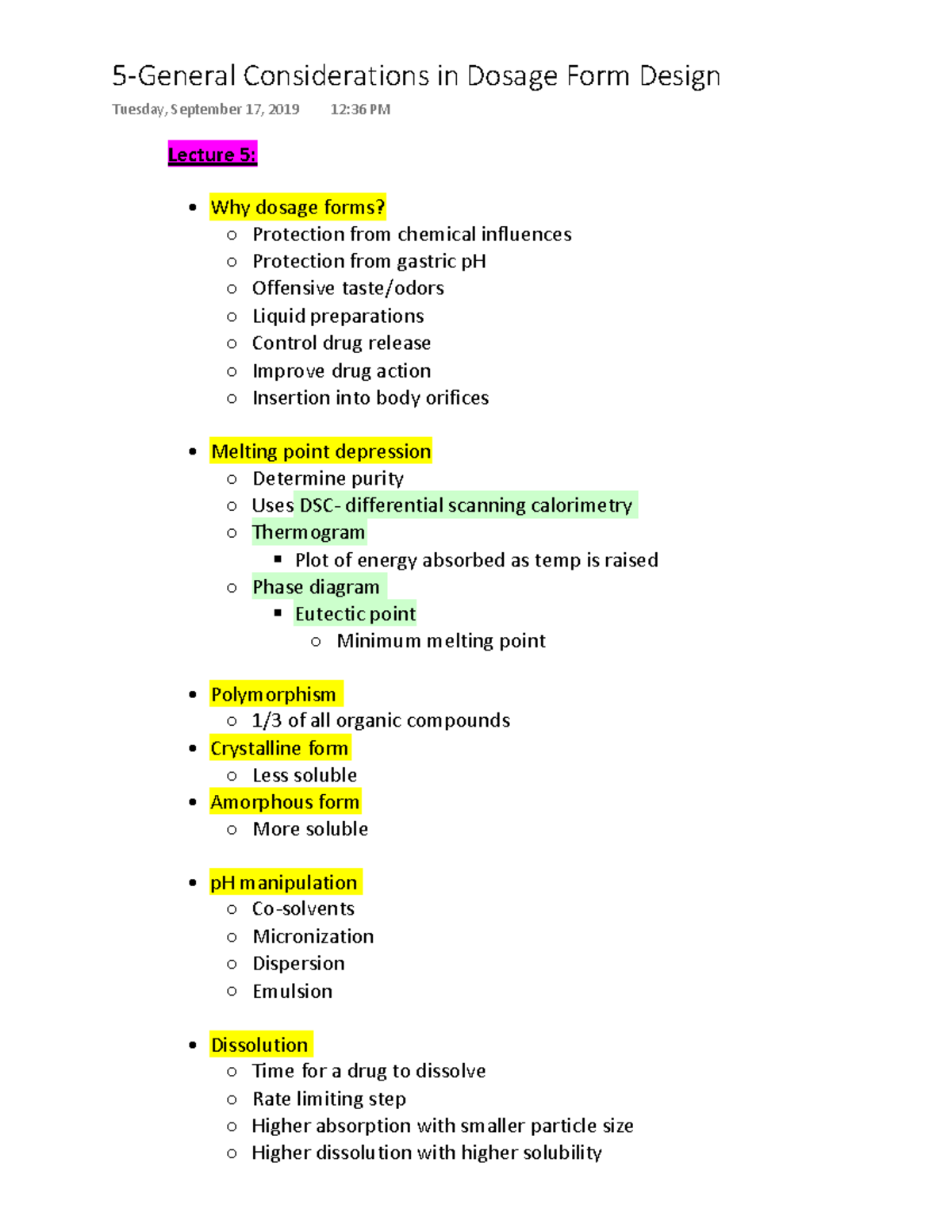 5- General Considerations in Dosage Forms - Considerations in Dosage ...