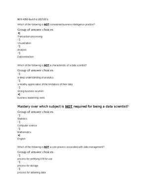 Chapter 9 Quiz Bcis 4350 Studocu