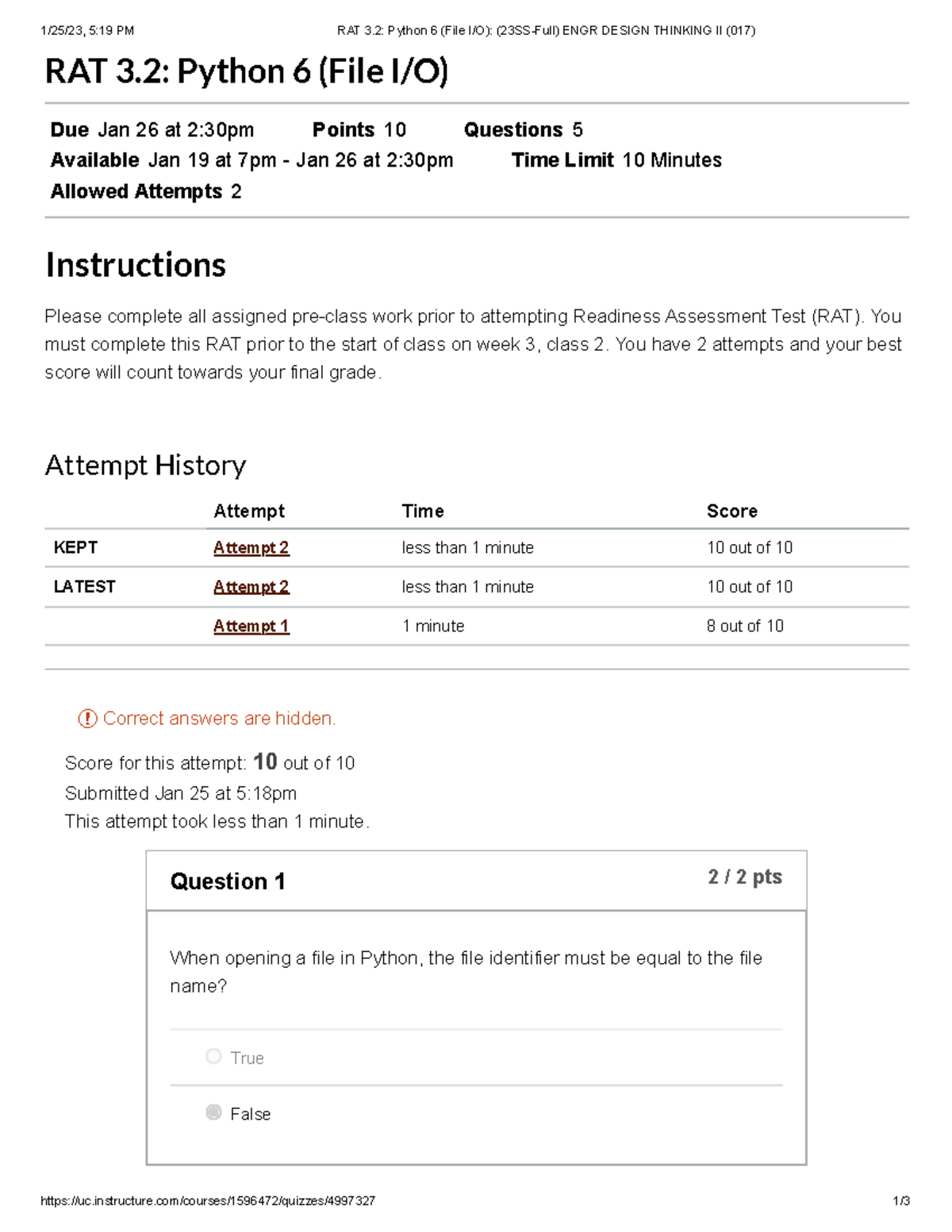 RAT 3.2 Python 6 (File I O) (23SS-Full) ENGR Design Thinking II (017 ...
