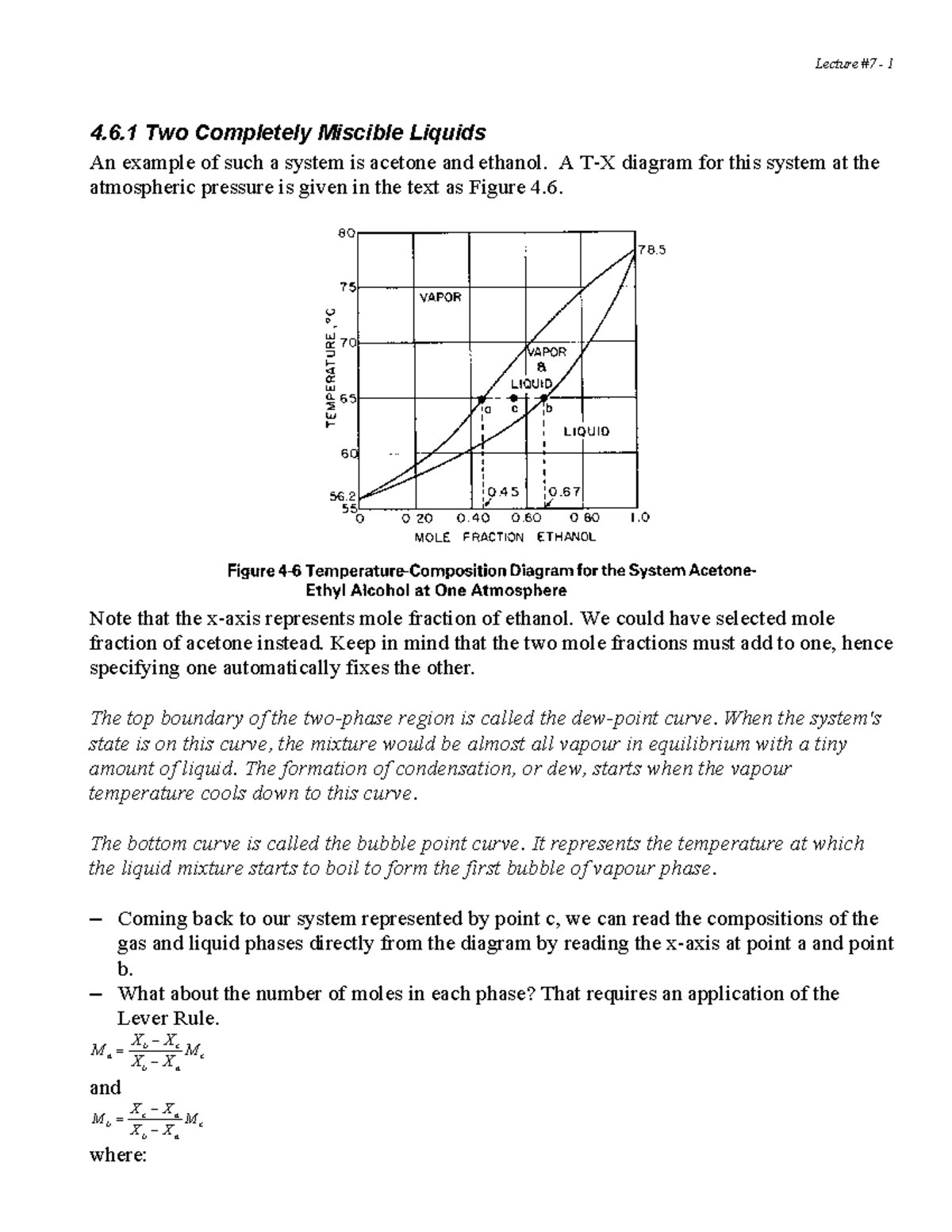 7 - Miscibility - Summary of two completely and partially miscible ...