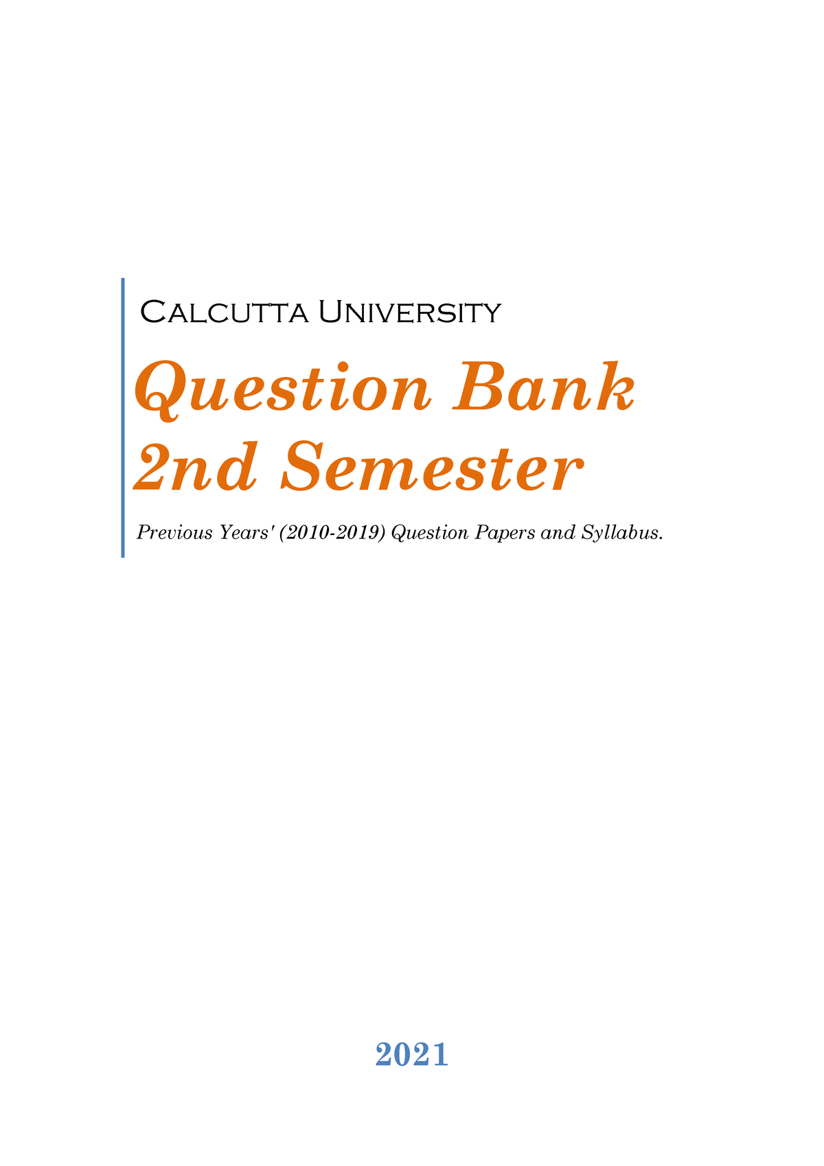 5 6271770021693752041 - Calcutta University Question Bank 2nd Semester ...