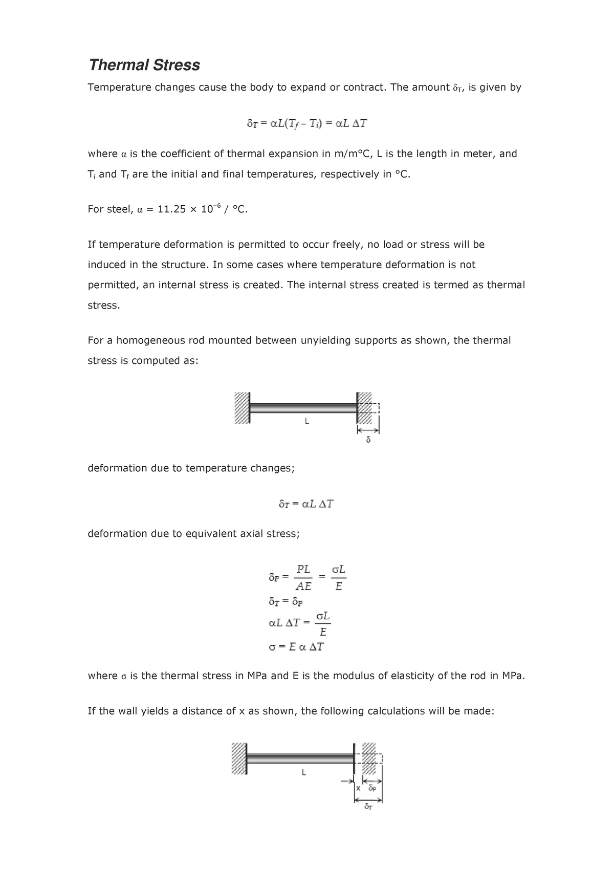 Thermal Stress Or Thermal Deformation Problems And Solution - Thermal ...