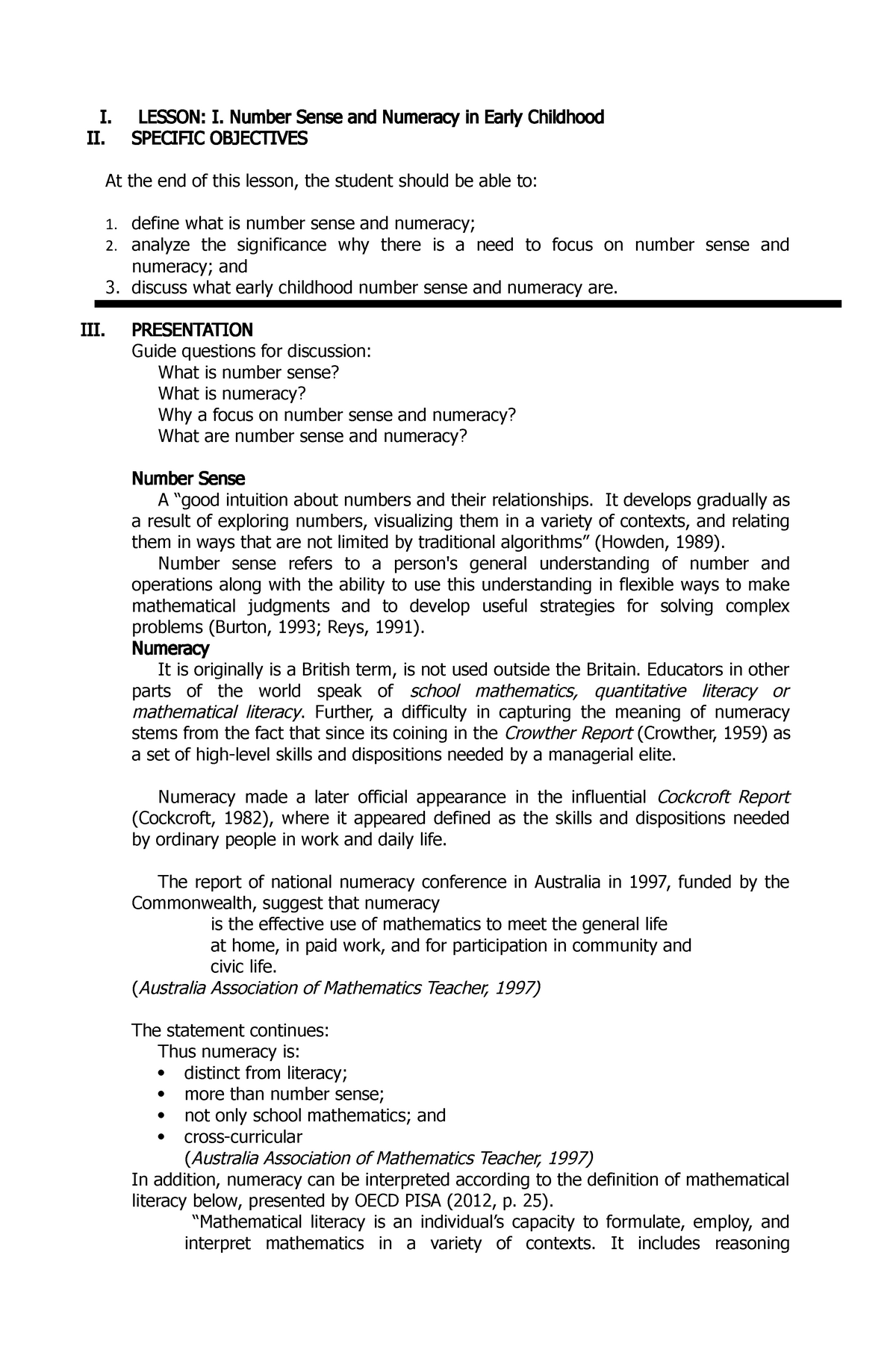 lesson-notes-1-number-sense-and-numeracy-in-early-childhood-i