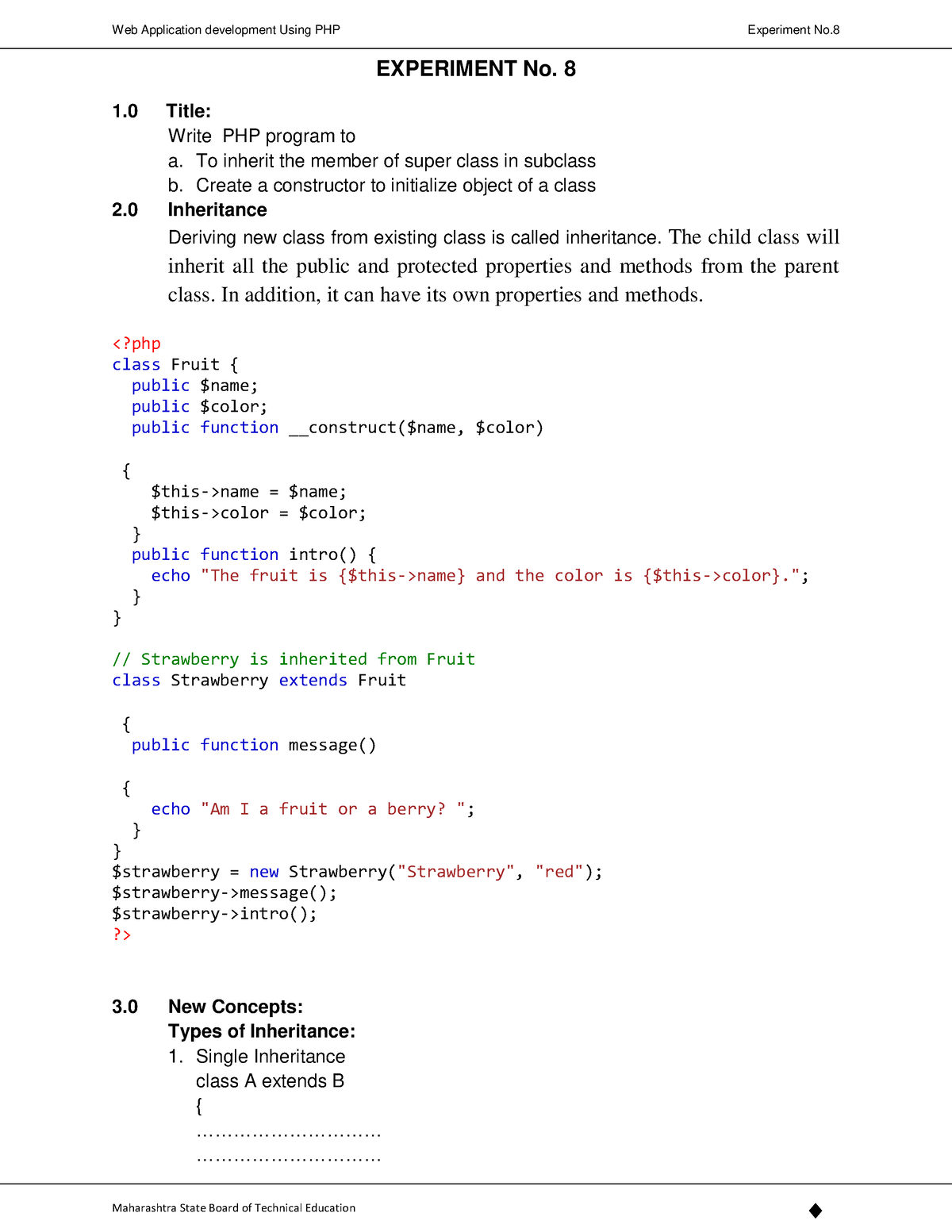 Practical no 8 - Hishihihihih - EXPERIMENT No. 8 1 Title: Write PHP ...