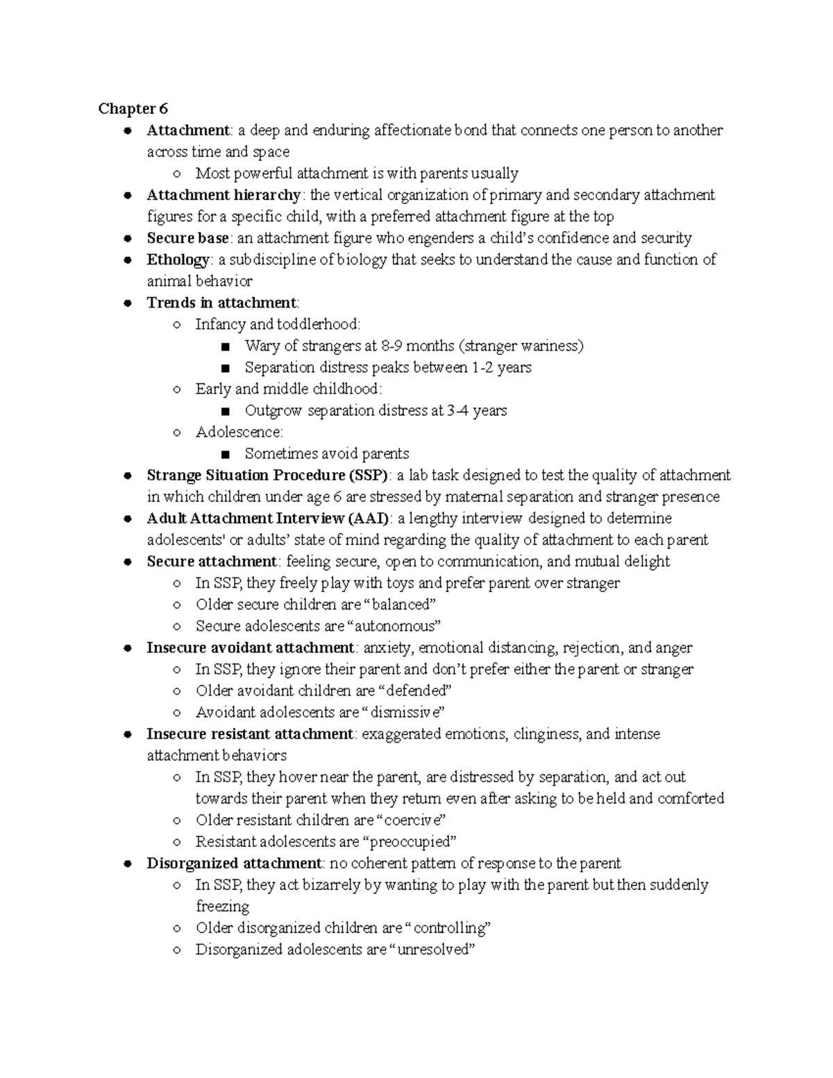 Ed Psych Textbook Notes Exam 2 - Chapter 6 Attachment : a deep and ...