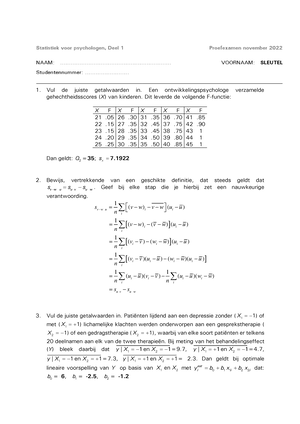 Algemene Korte Samenvatting - Statistiek Hoofdstuk 2: Samenvatten En ...