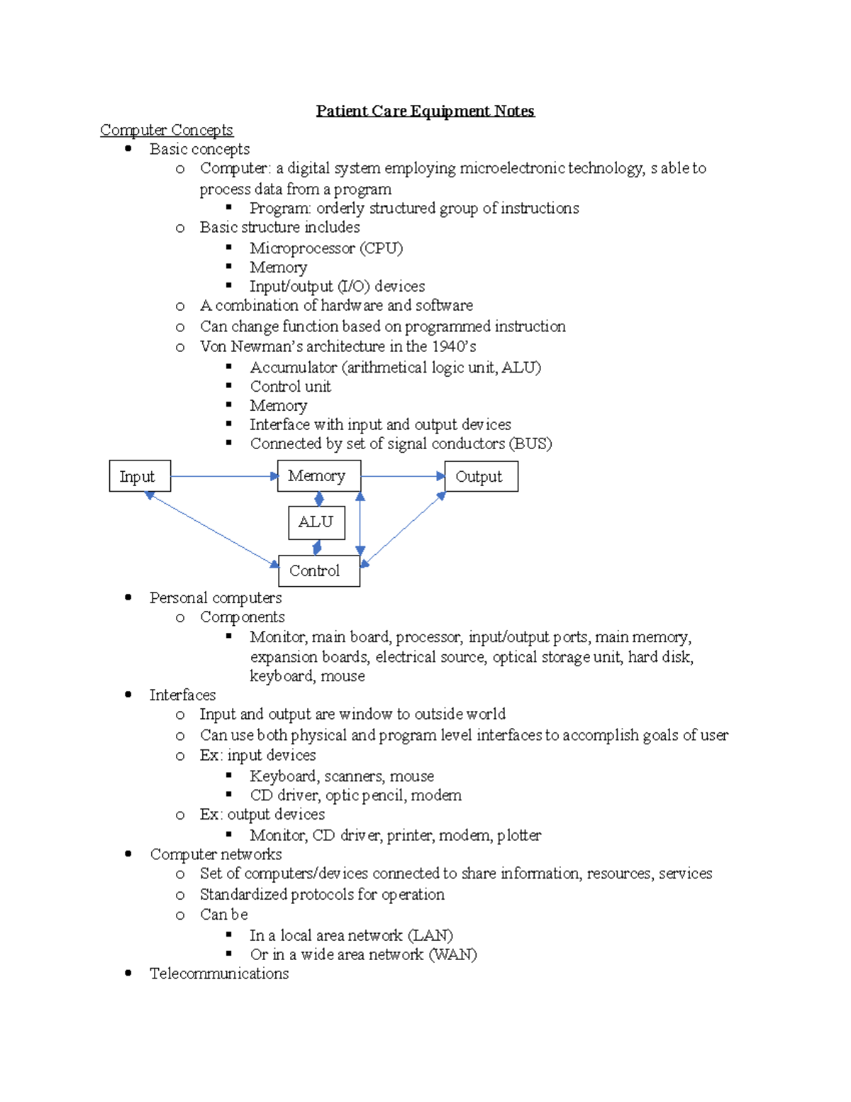 pce-10-computer-concepts-notes-patient-care-equipment-notes