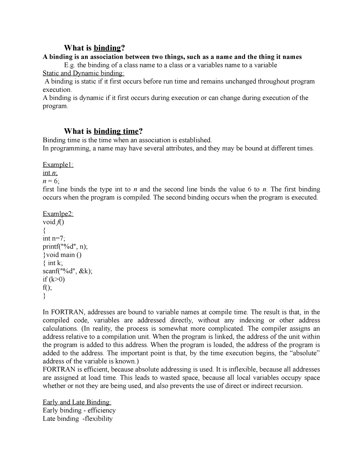 what-is-binding-the-binding-of-a-class-name-to-a-class-or-a-variables