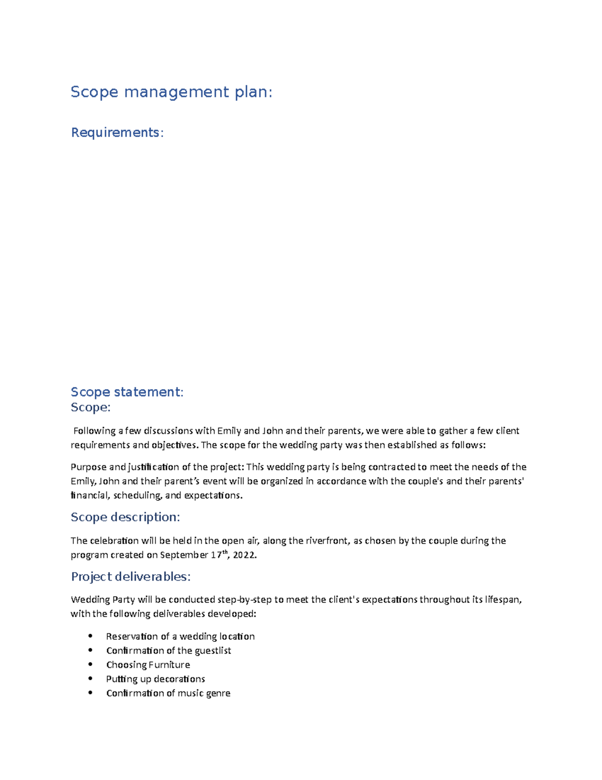 Mgmt-180 Integrated Asgmnt-02 - Scope management plan: Requirements ...