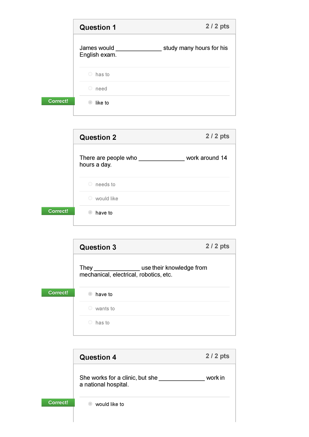 (AC-S05) Week 05 - Pre-Task: Quiz - Weekly quiz (INGLES IV) - Question ...