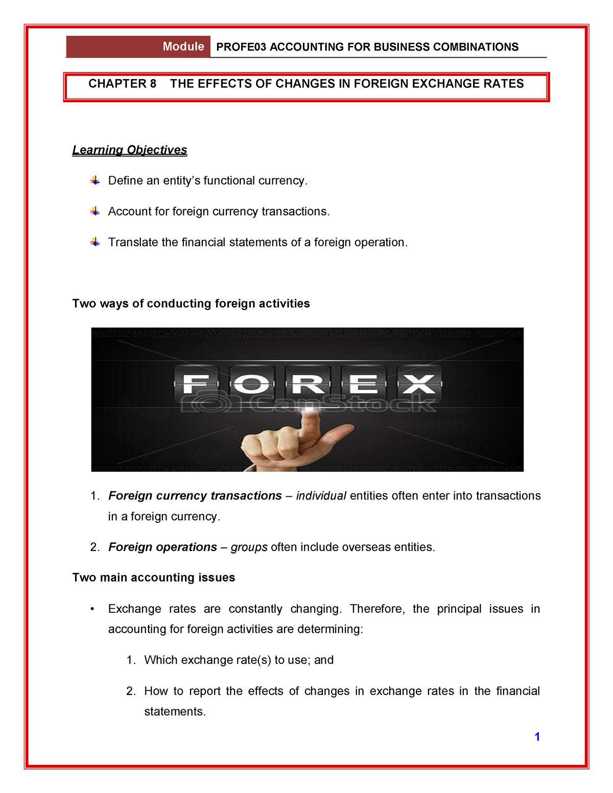 Profe 03 Chapter 8 THE Effects OF Changes IN Foreign Exchange Rates ...