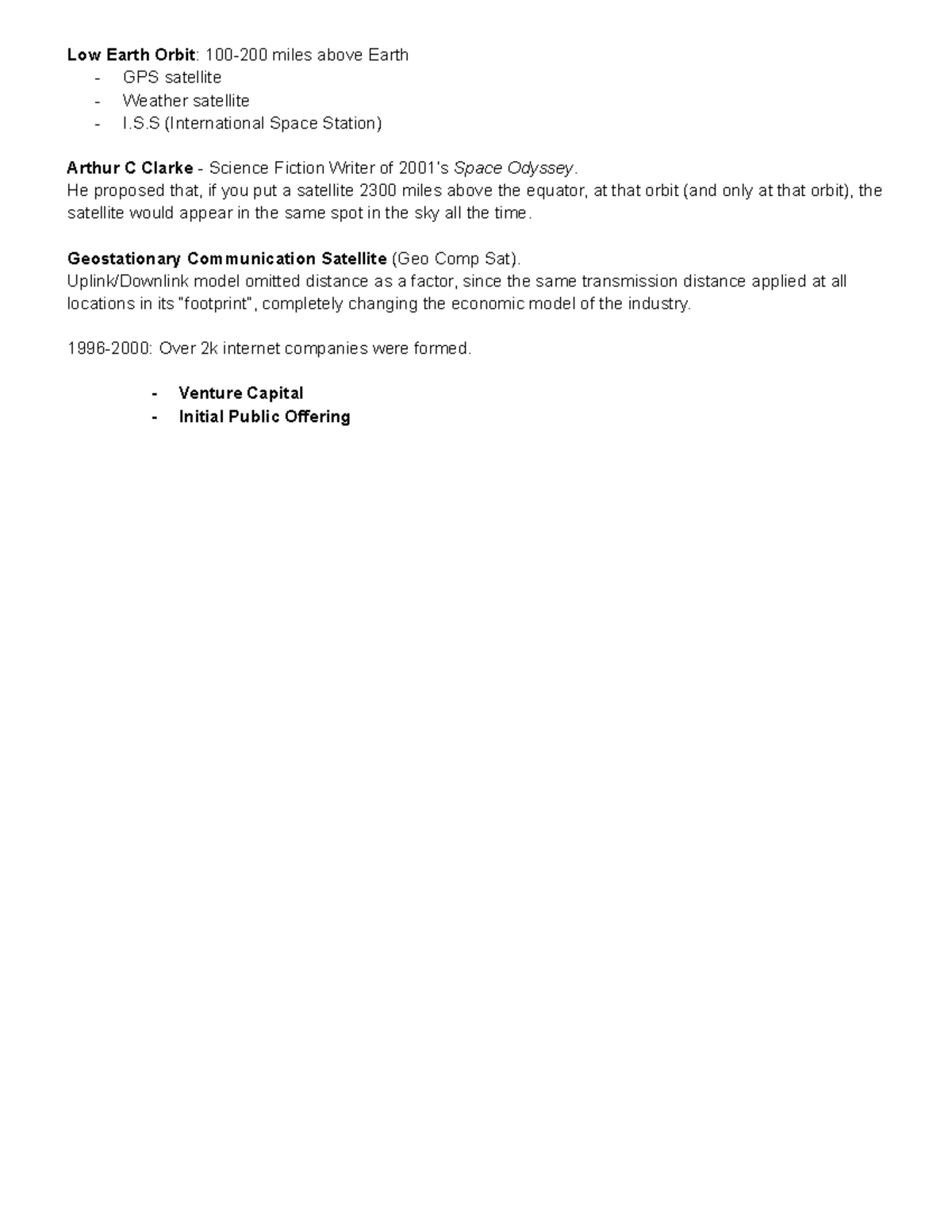 Lecture 2022-March-14 - Low Earth Orbit: 100-200 miles above Earth