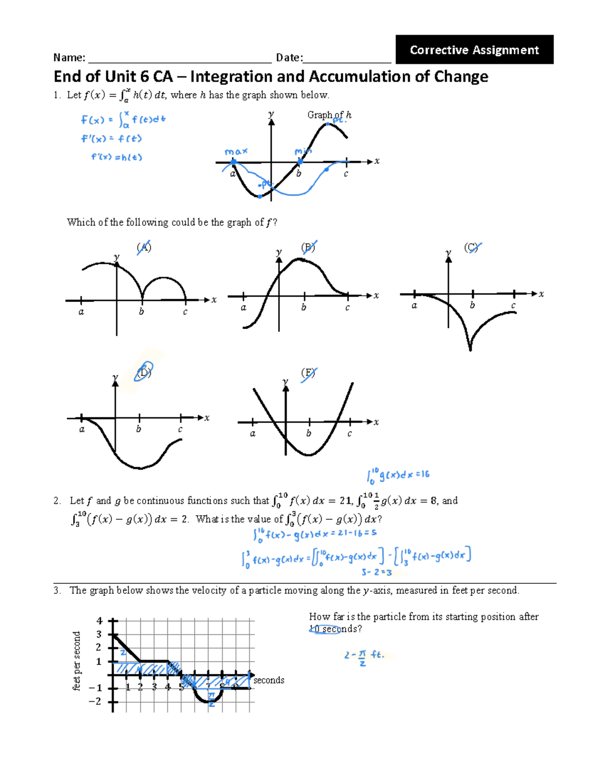 unit 4 function analysis corrective assignment answer key