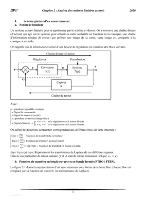 CHAPITRE 2 : UNE BOUCLE DE RÉGULATION  - SVTfacile