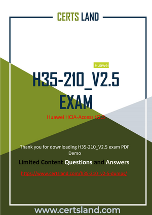 Sample H19-321 Questions Answers