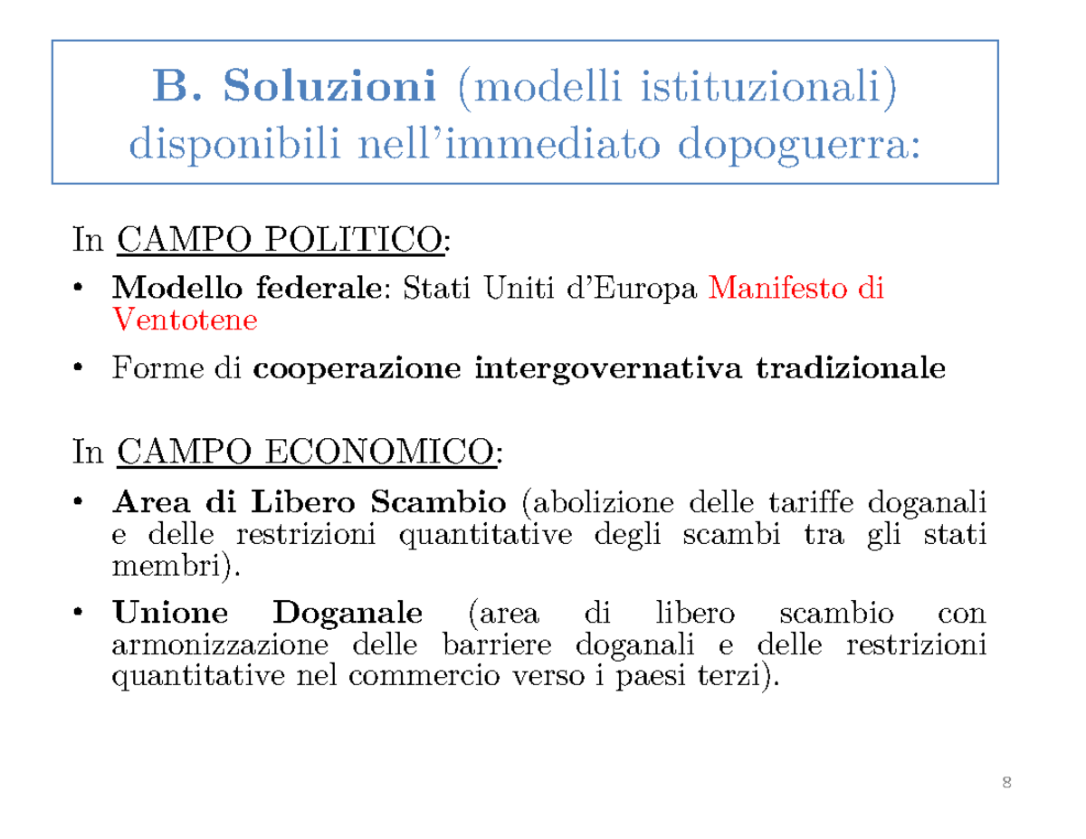 Slides Ope - Appunti - B. Soluzioni (modelli Istituzionali) Disponibili ...