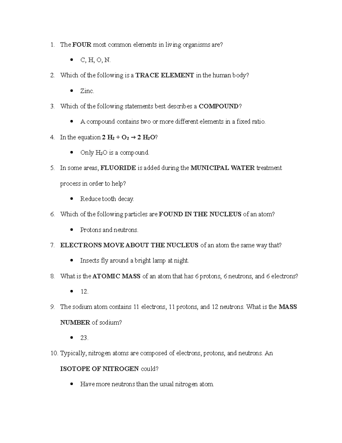 bio-110-chapter-2-test-test-the-four-most-common-elements-in