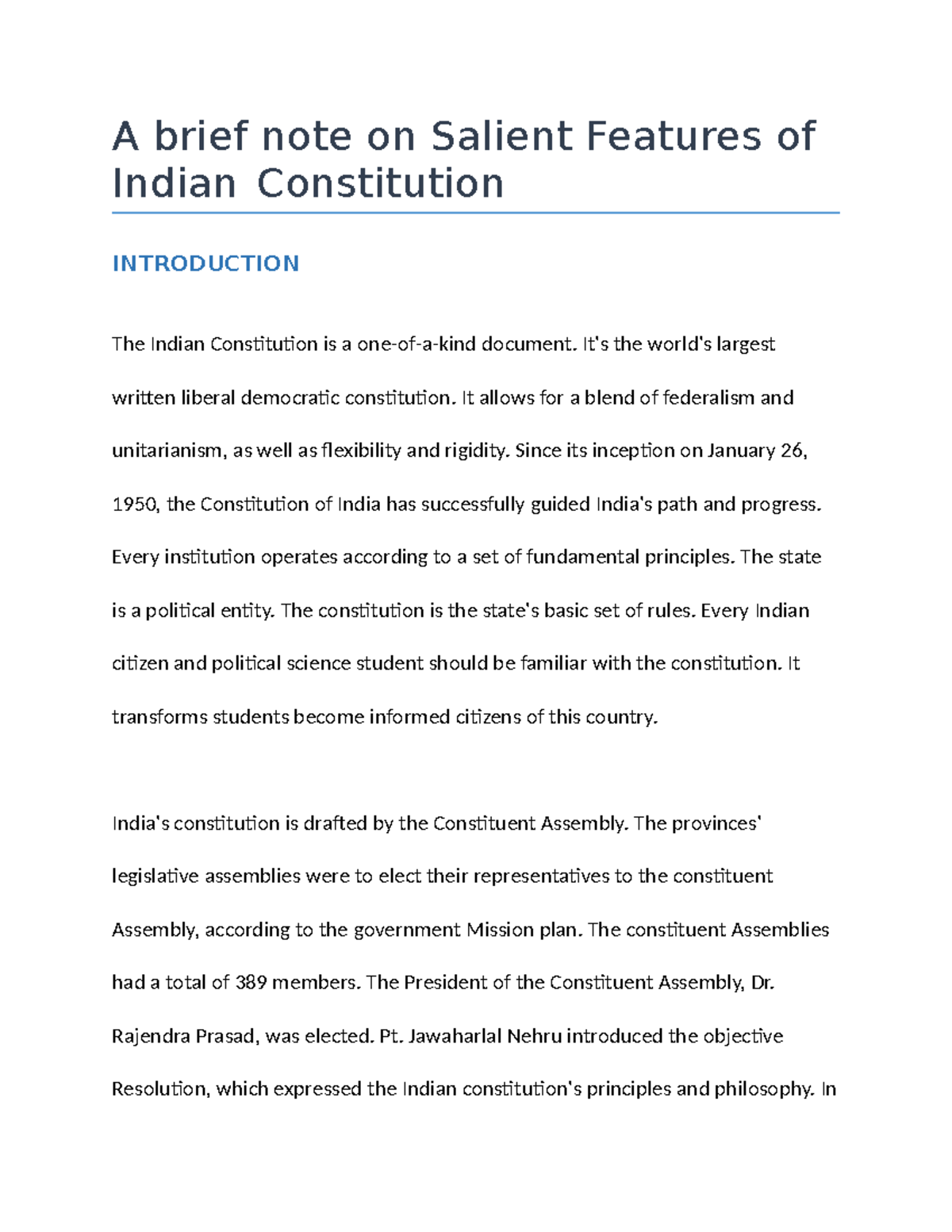 a-brief-note-on-salient-features-of-indian-constitution-a-brief-note-on-salient-features-of