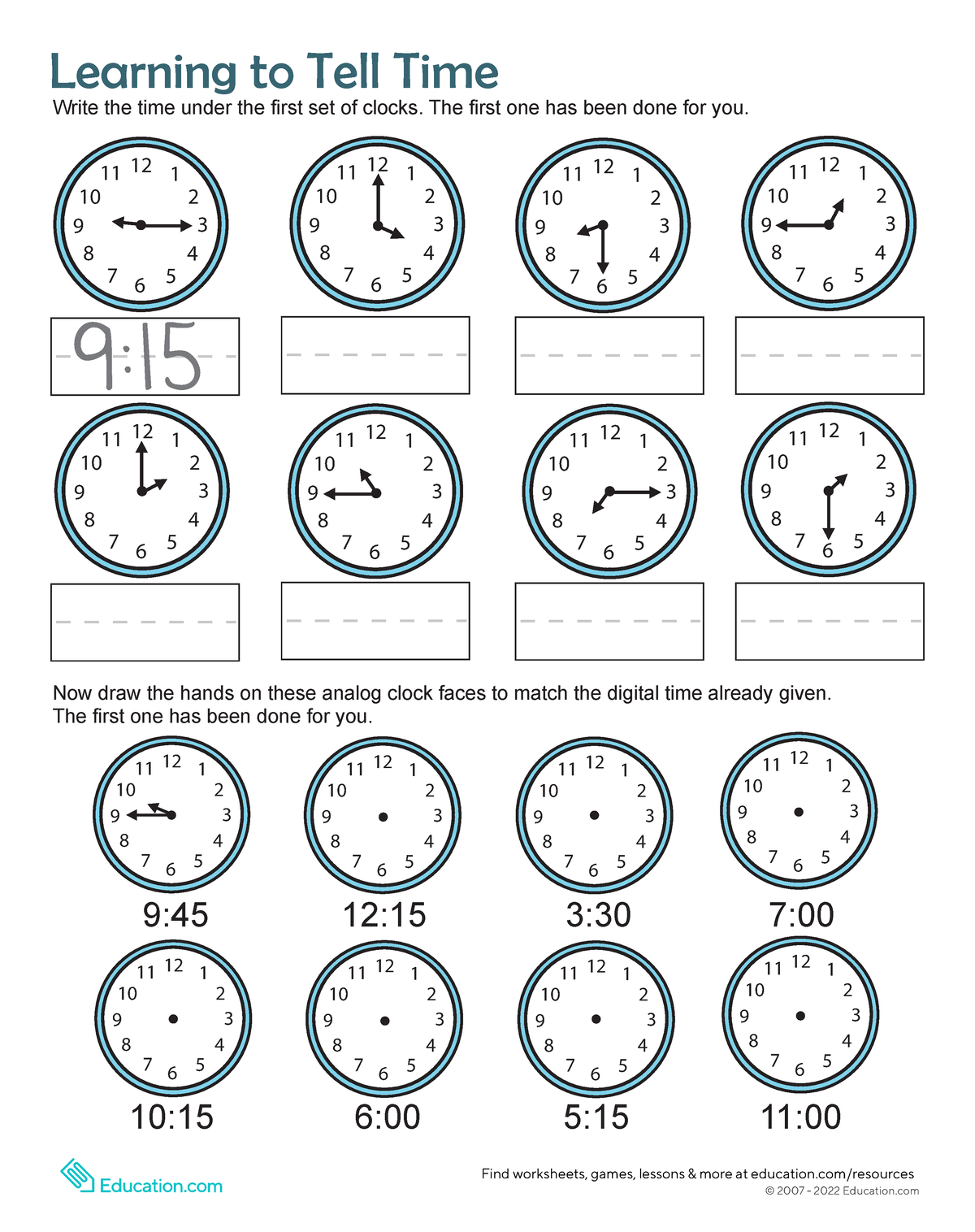 Time-practice - Math - Copyright © 2013-2014 By Education More 