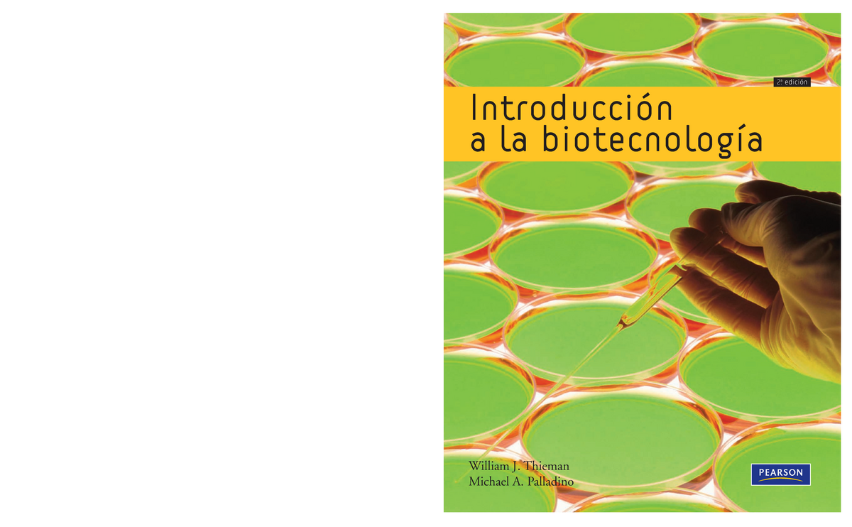 Libro Introduccion A LA Biotecnología - Incluye CD Pearsoneducacion 2ª ...