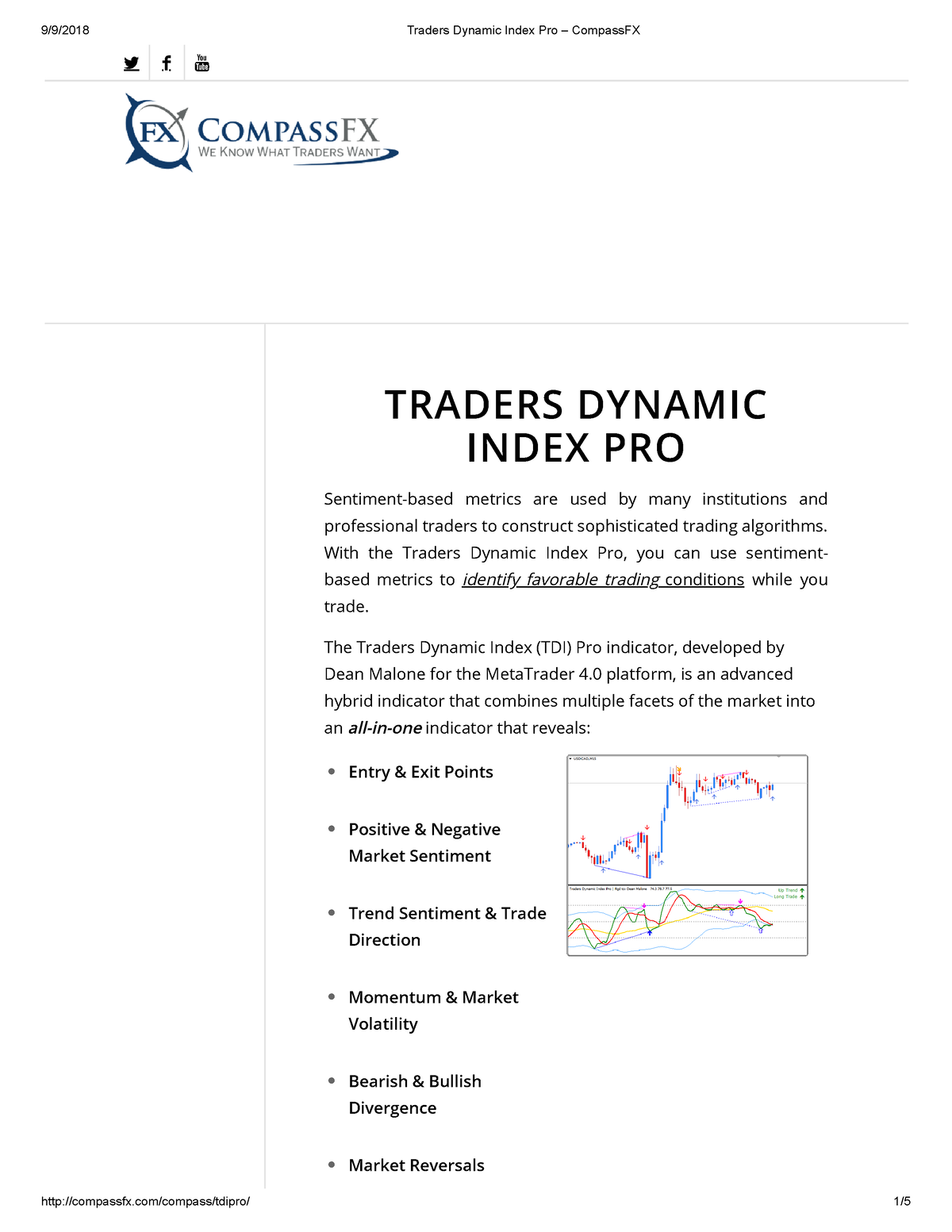 Traders Dynamic Index Pro – Compass FX - TRADERS DYNAMIC INDEX PRO ...